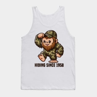 Bigfoot Hiding Since 1958 Tank Top